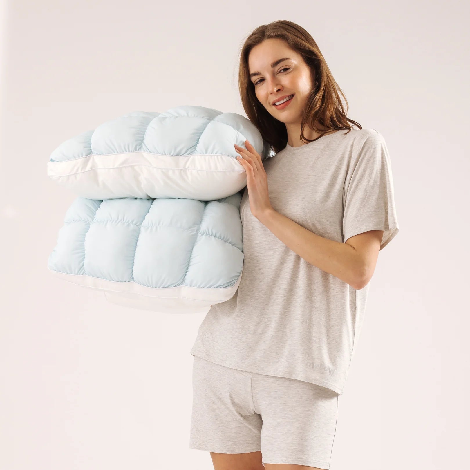 ☁️ Cooling Puff Pillow Set