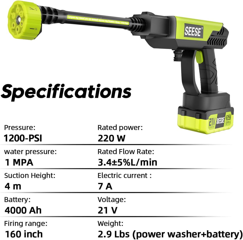 Cordless High Pressure Washer