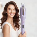 Automatic ceramic hair curler with rotating wand