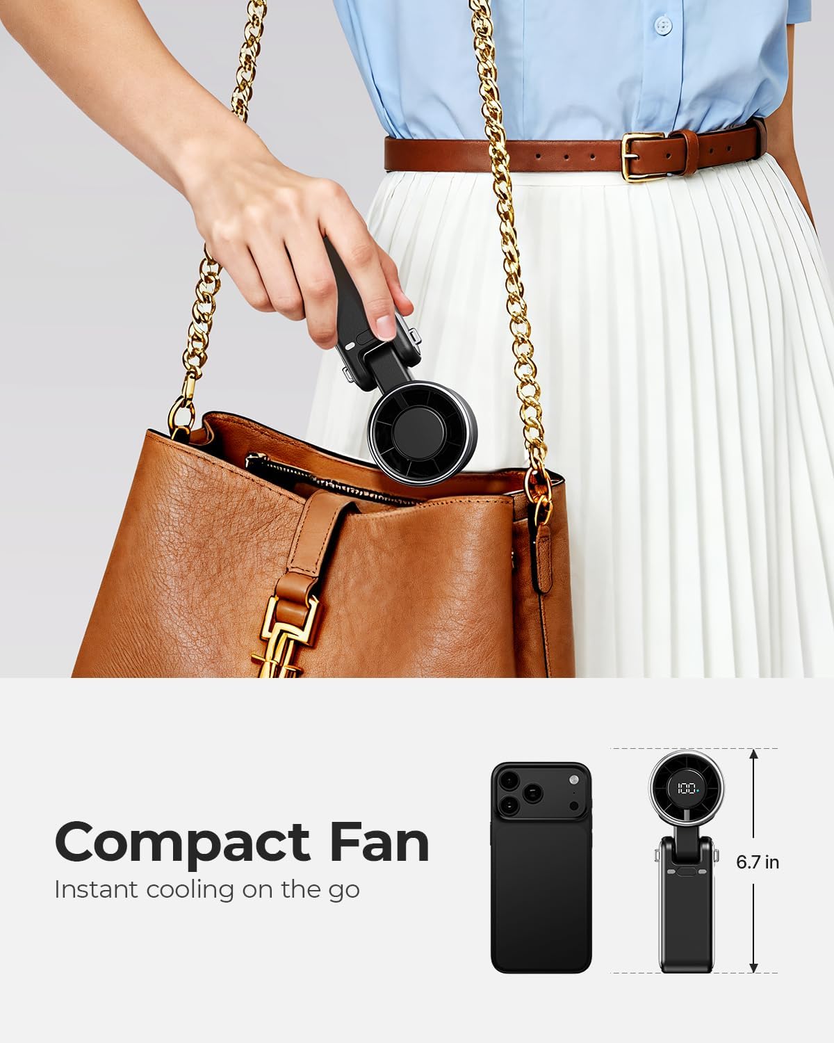 🌬️ Portable Turbo Handheld Fan