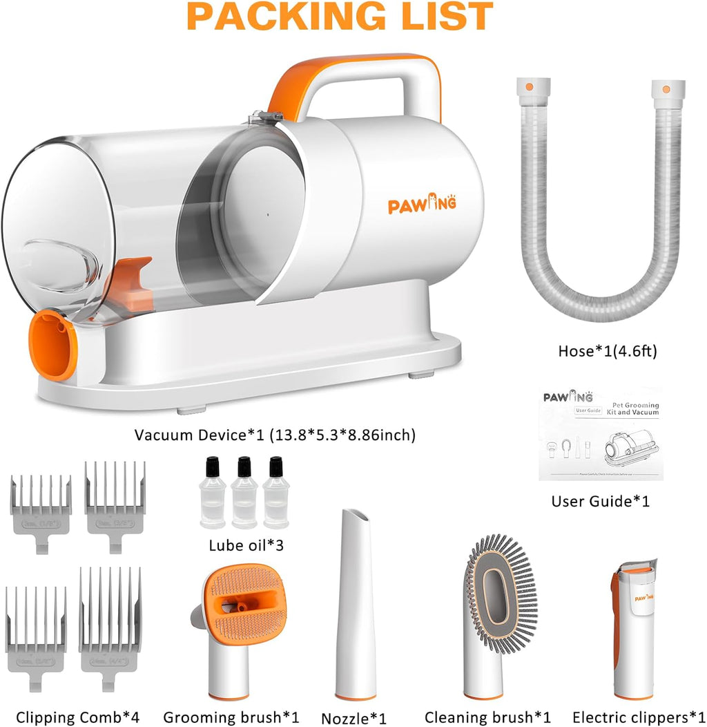 Professional Pet Grooming Vacuum Kit