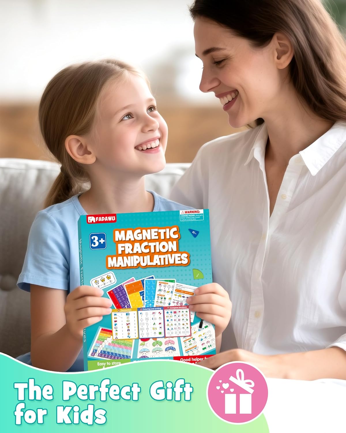 🧠 Magnetic Fraction Educational Puzzle Set