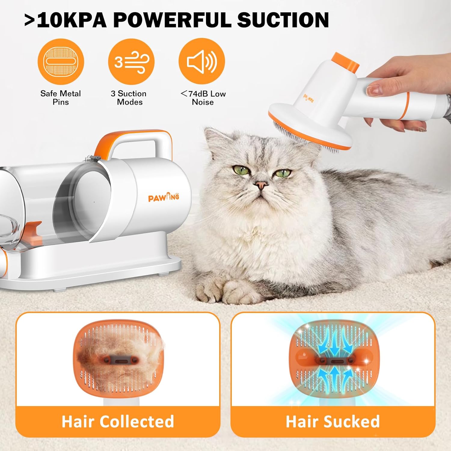 Professional Pet Grooming Vacuum Kit