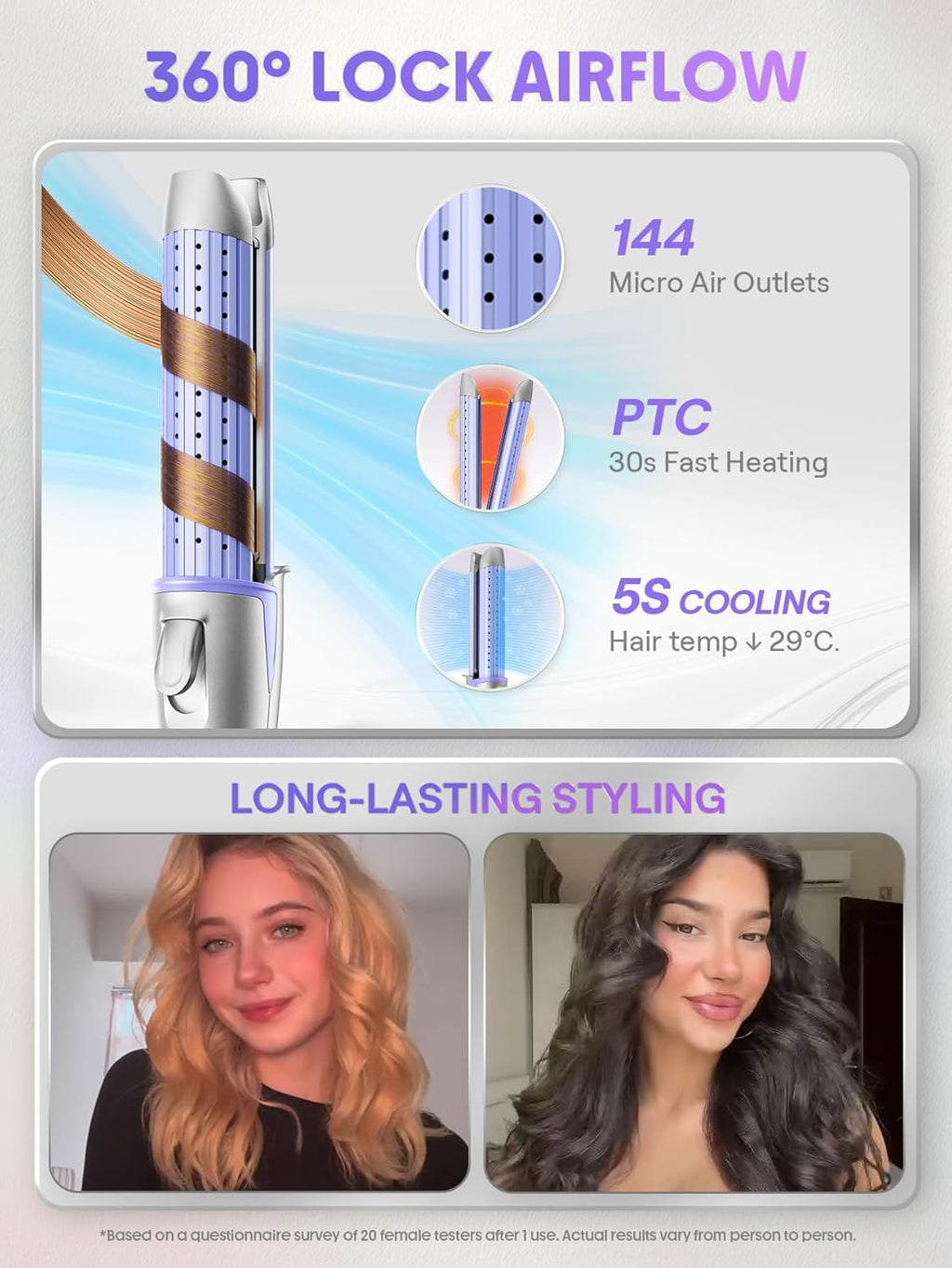 Manual Airflow Styler Curling Iron