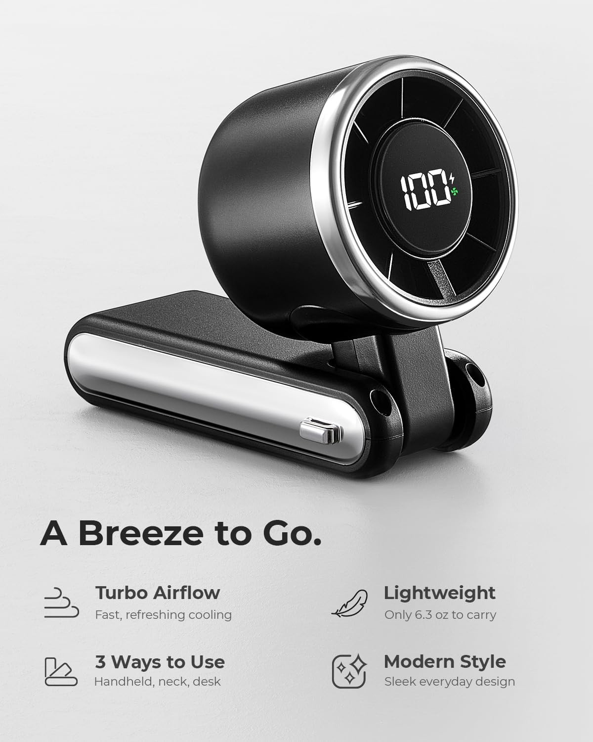 🌬️ Portable Turbo Handheld Fan