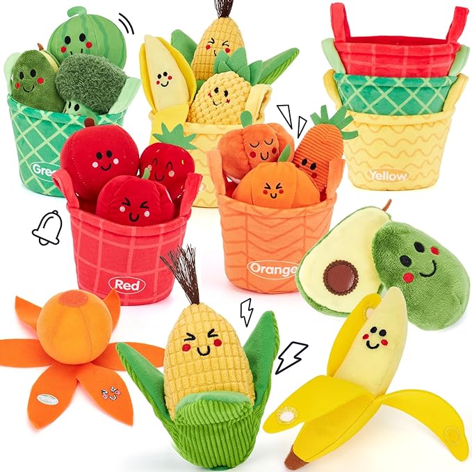🍓 Montessori Plush Fruit Sensory Toy Set
