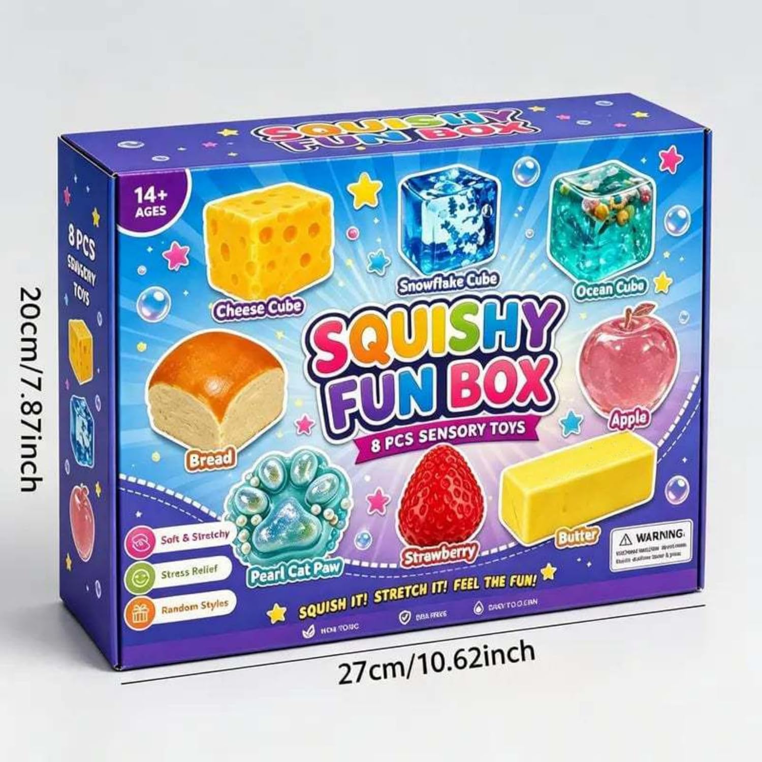 🎁 Squishy Fun Box 8-Piece Mystery Set