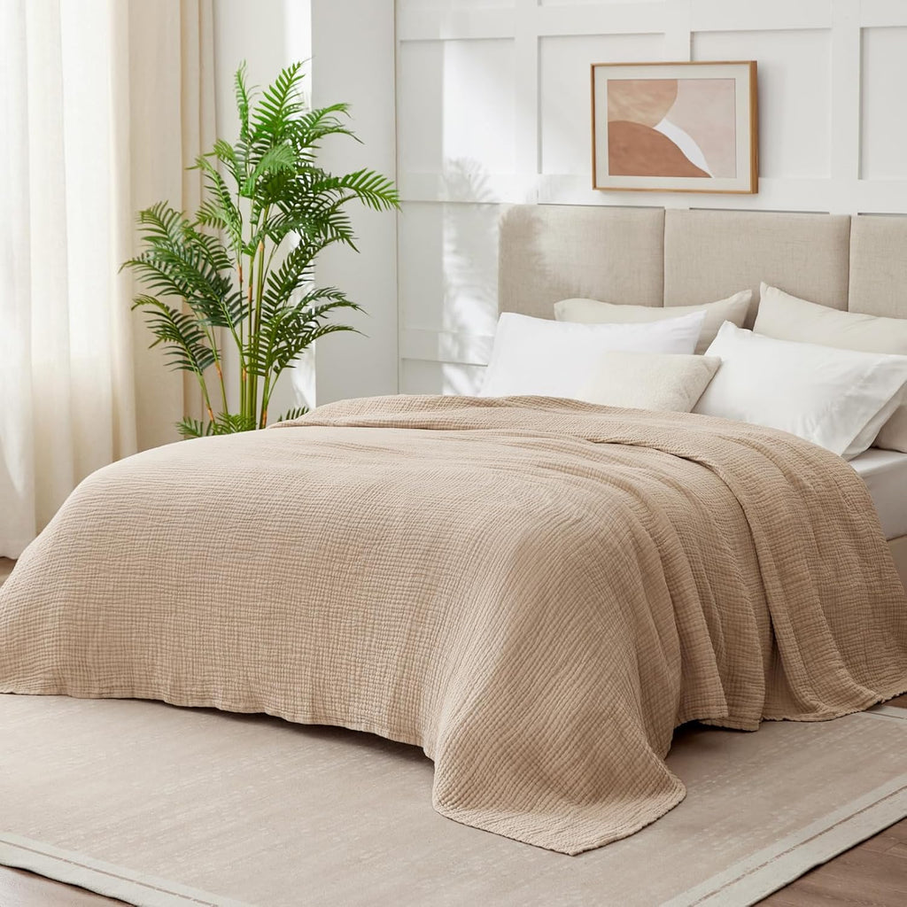 ☁️ 100% Cotton Muslin Blanket