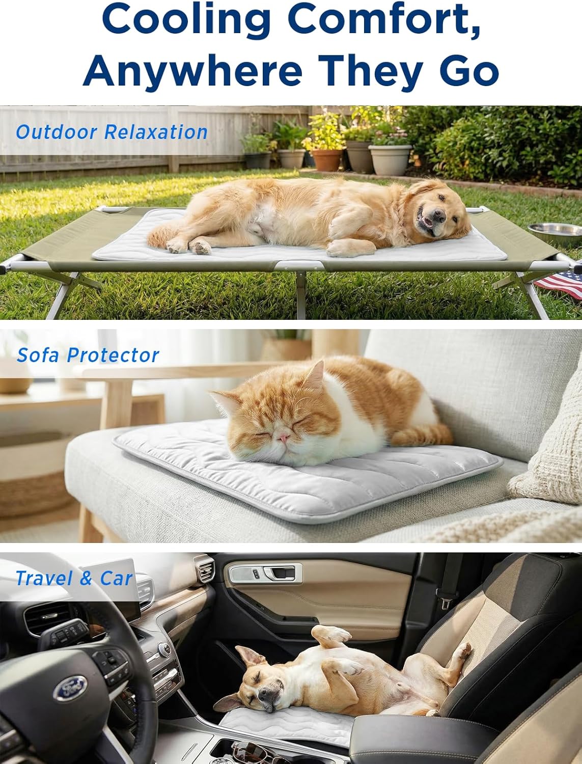 🐾 Breathable Pet Cooling Mat