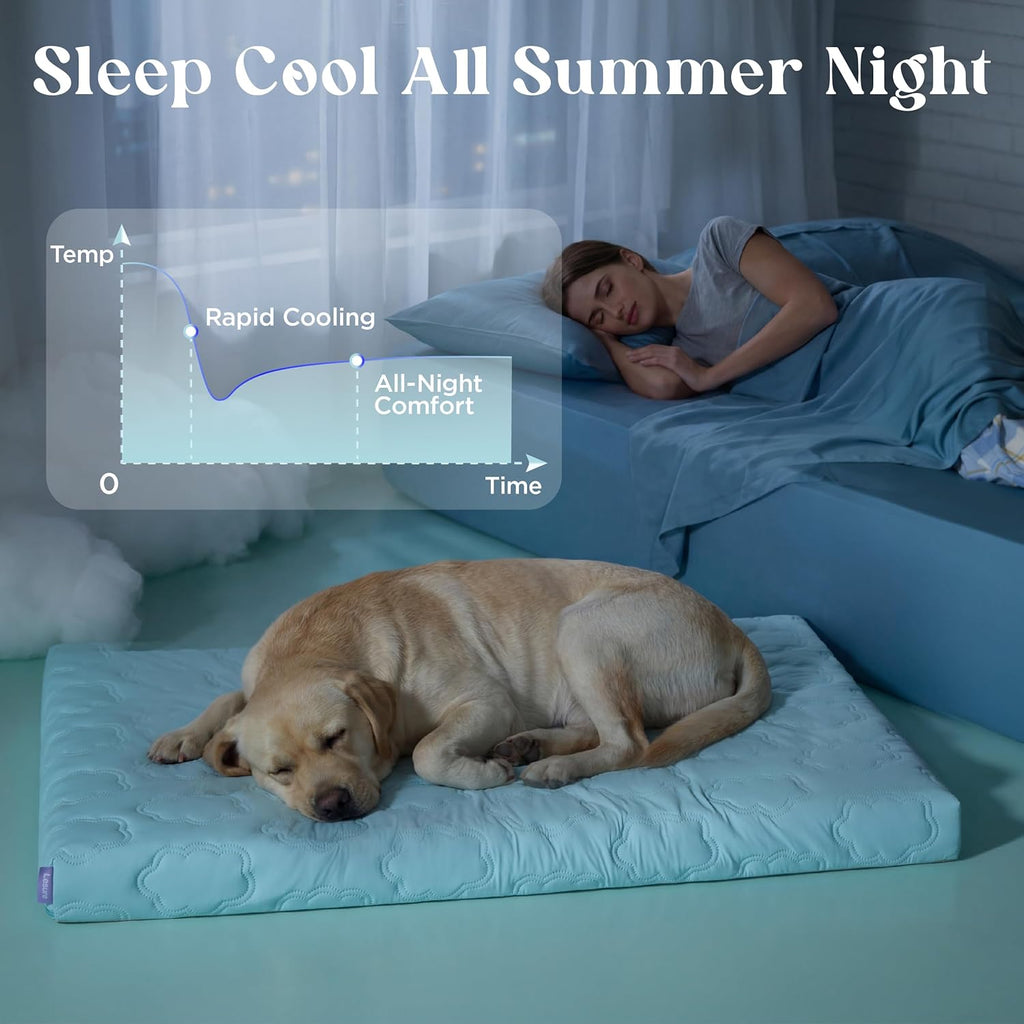 ❄️ Orthopedic Cooling Dog Bed