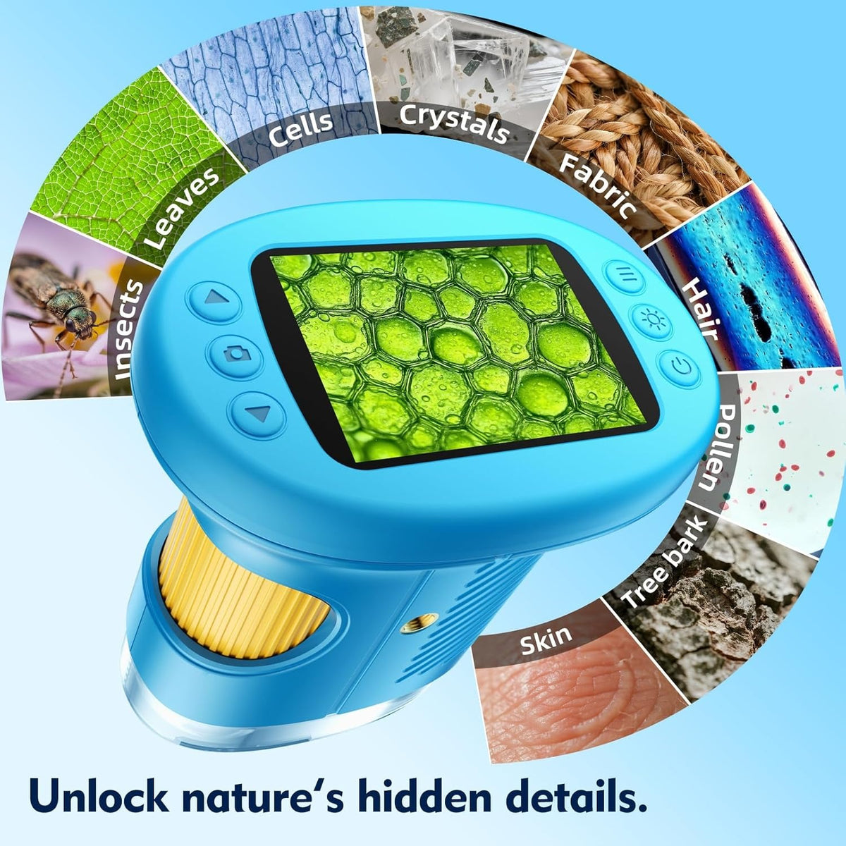 Portable Digital Microscope | Handheld LCD Observation Viewer